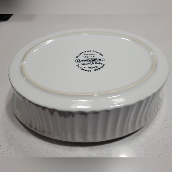 Corningware Kitchen Corningware French White Stoneware Baker Dish